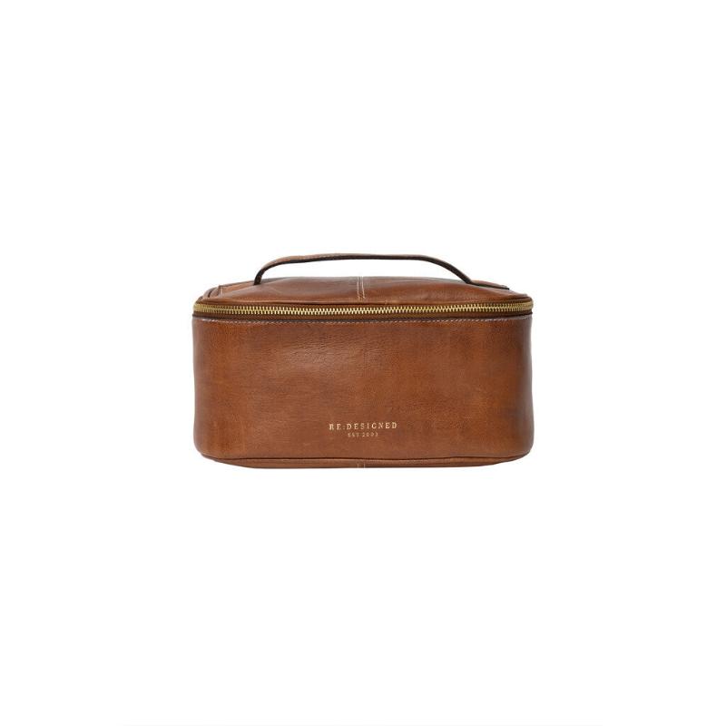 Toilettaske - Helga Small - Walnut - Nordic Home Living