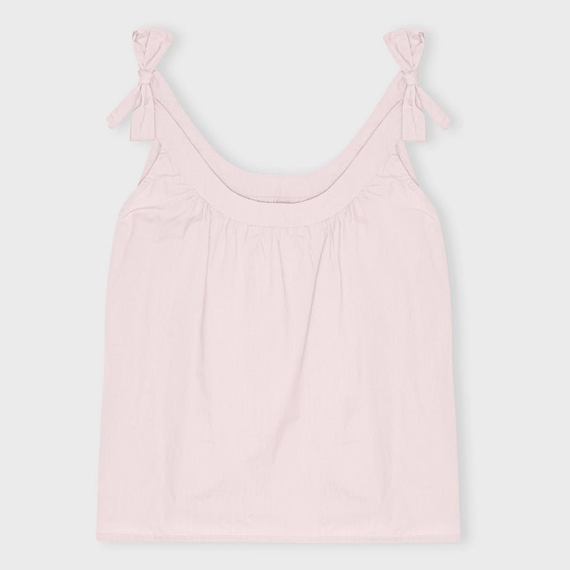 Top - Laura - Tie - Pale rose - Nordic Home Living