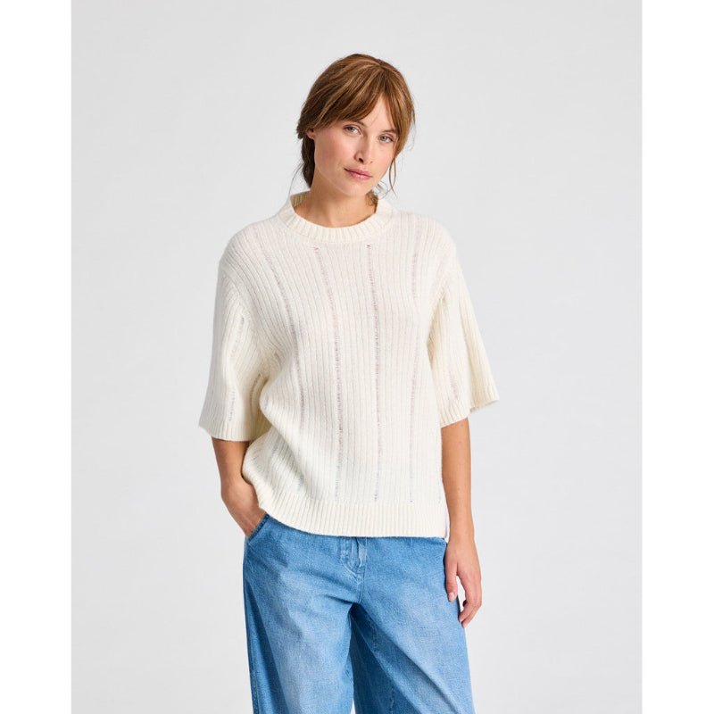 Tulle Strik - drop needle - whisper white - Nordic Home Living