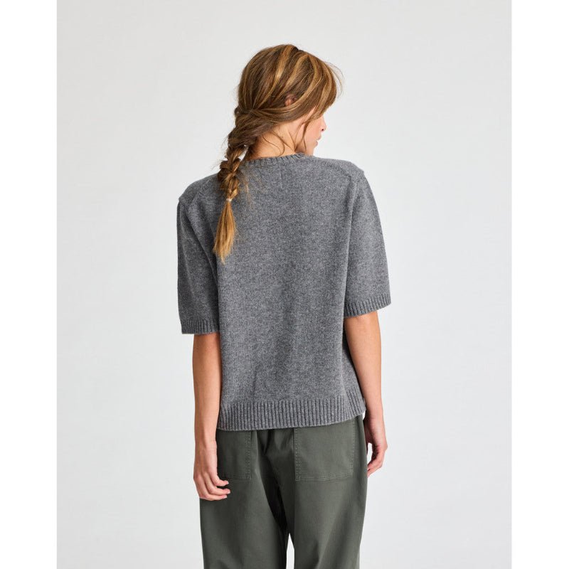 Tulle Strik - O - Neck - Grafitti Grey Melange - Nordic Home Living