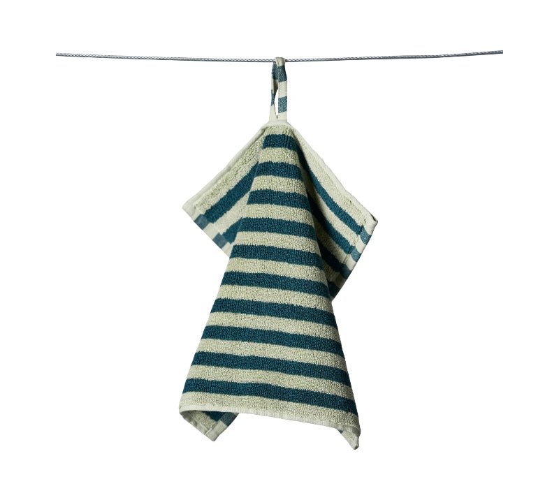 Vaskeklud - Naram - sea foam & Deep teal - Nordic Home Living