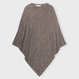 Poncho - Lise - Cashmere - Dark sand meleret | Care By Me