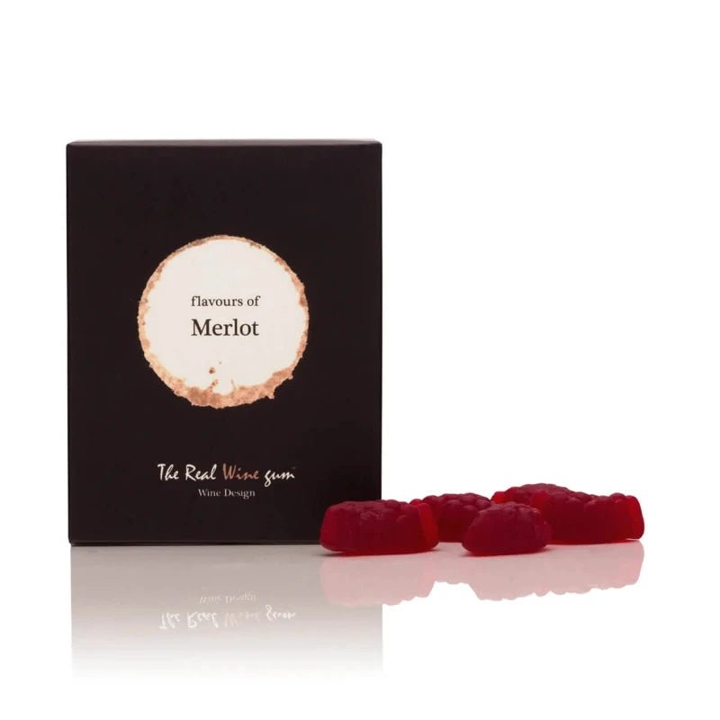 Vingummi - Merlot - Gaveæske 50g | Vinoos - Nordic Home Living
