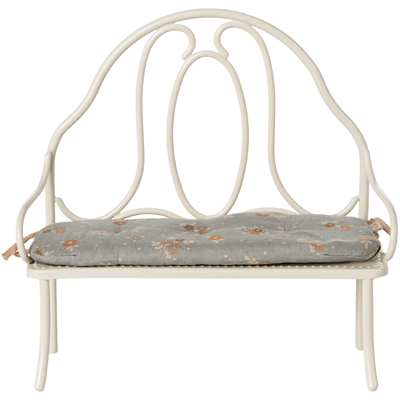 Vintage - Miniature Bænk - Offwhite - Nordic Home Living