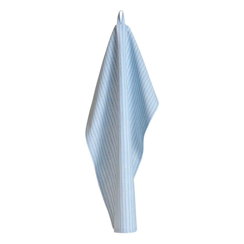 Viskestykke 50x70cm bomuld - Light Blue/white - Nordic Home Living