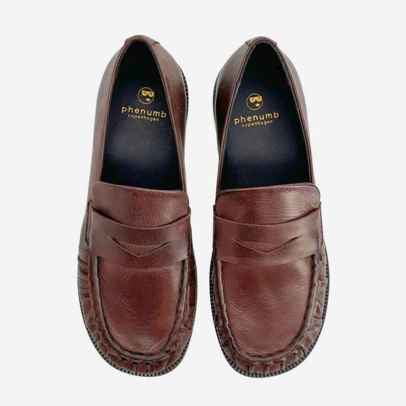 WHISPER WIDE - Ebony Leather - dark brown