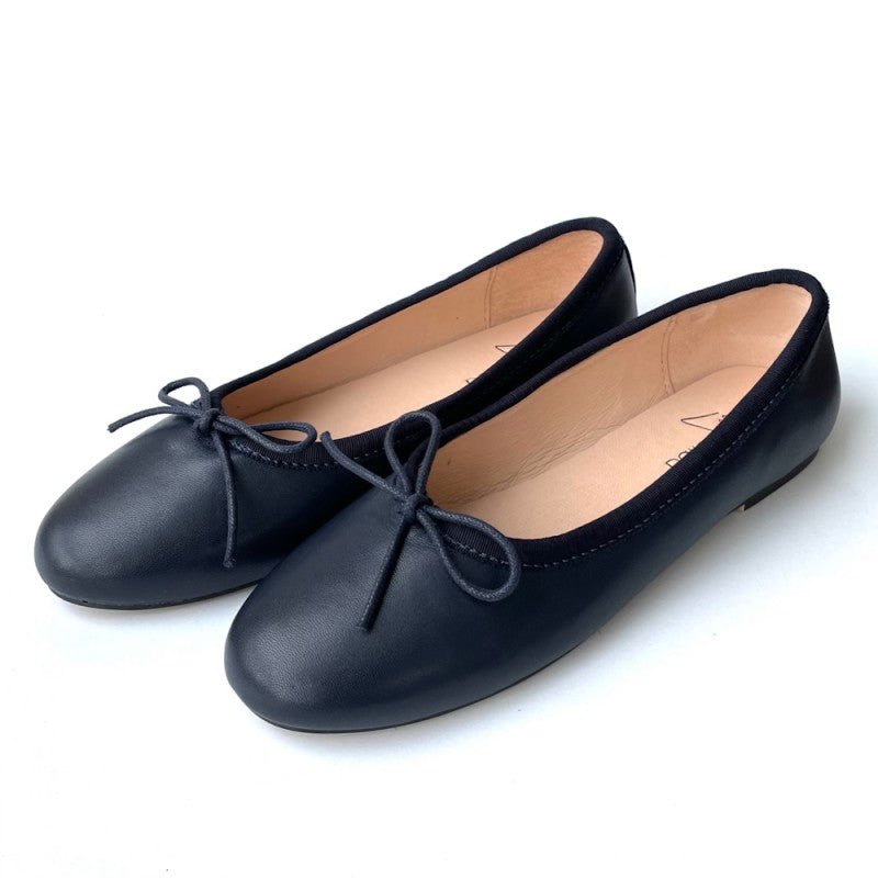 Ballerinasko - Leather - Navy | New Zealand Boots - Nordic Home Living