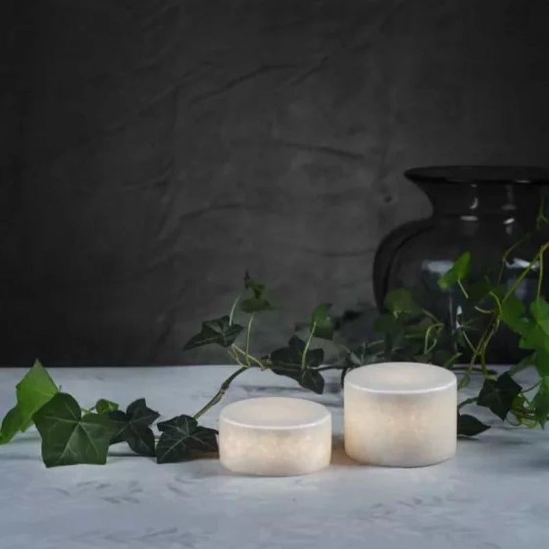 Bordlys - Marmor - Hvid - Stor | Unison - Nordic Home Living