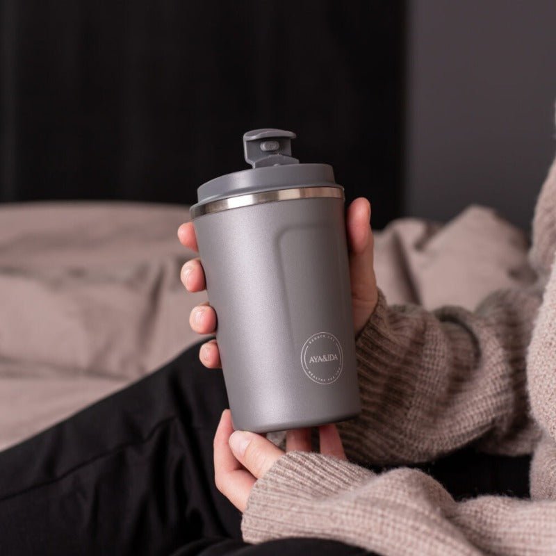 CUP2GO 380ml - Dark Grey | AYA&IDA - Nordic Home Living