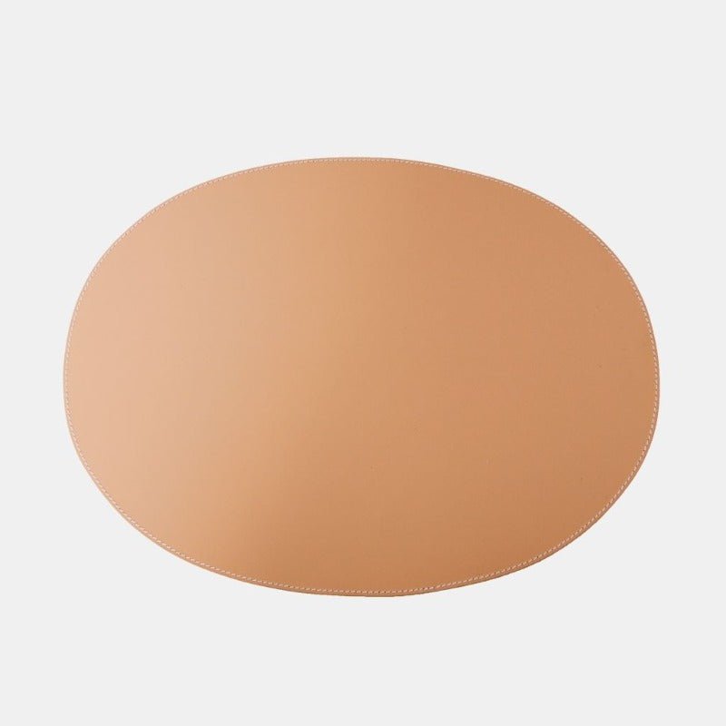 Dækkeserviet - Oval Læder - Natur | Ørskov Copenhagen - Nordic Home Living