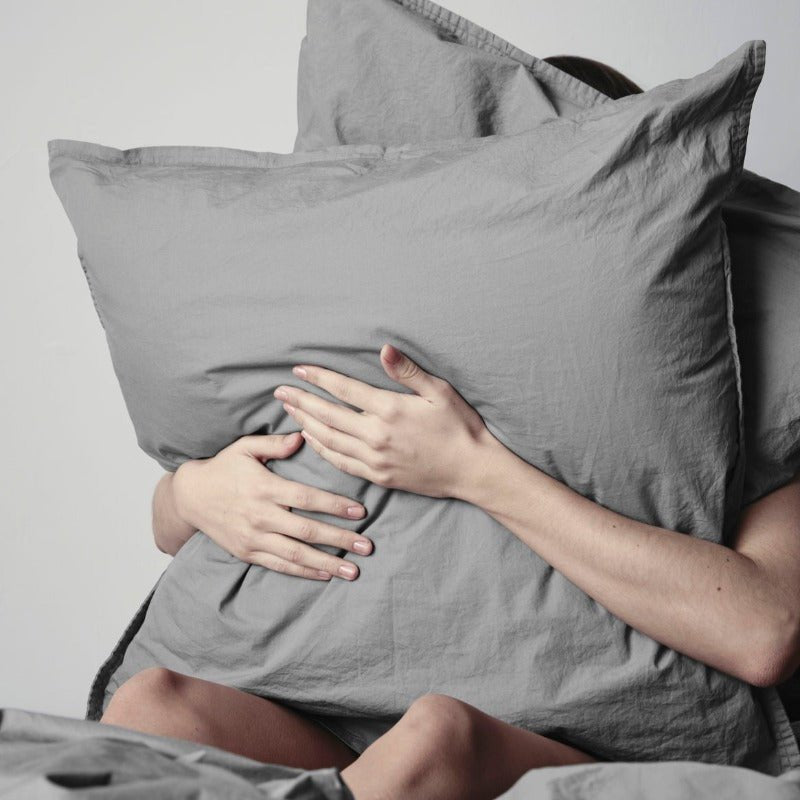 Dobbelt Sengesæt - Ingrid - Thunder grey | byNORD - Nordic Home Living