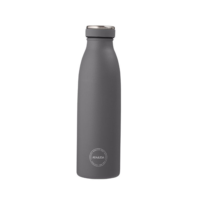 Drikkeflaske 500ml - Dark Grey | AYA&IDA - Nordic Home Living