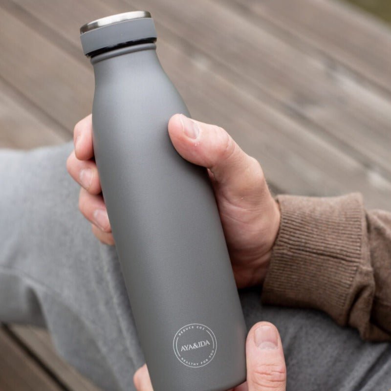 Drikkeflaske 500ml - Dark Grey | AYA&IDA - Nordic Home Living