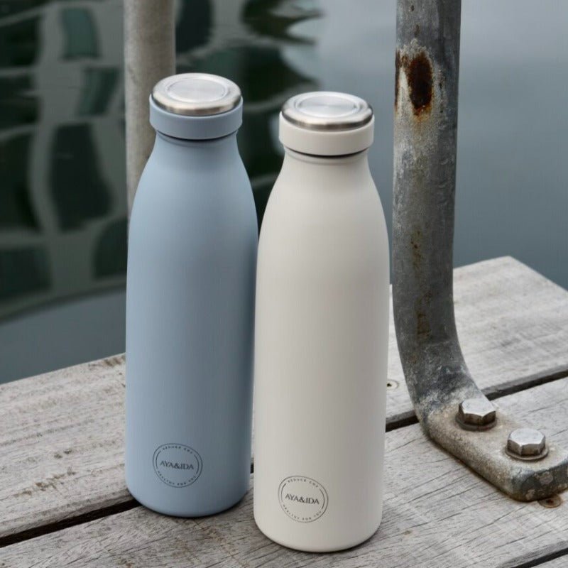 Drikkeflaske 500ml - Pudderblå | AYA&IDA - Nordic Home Living