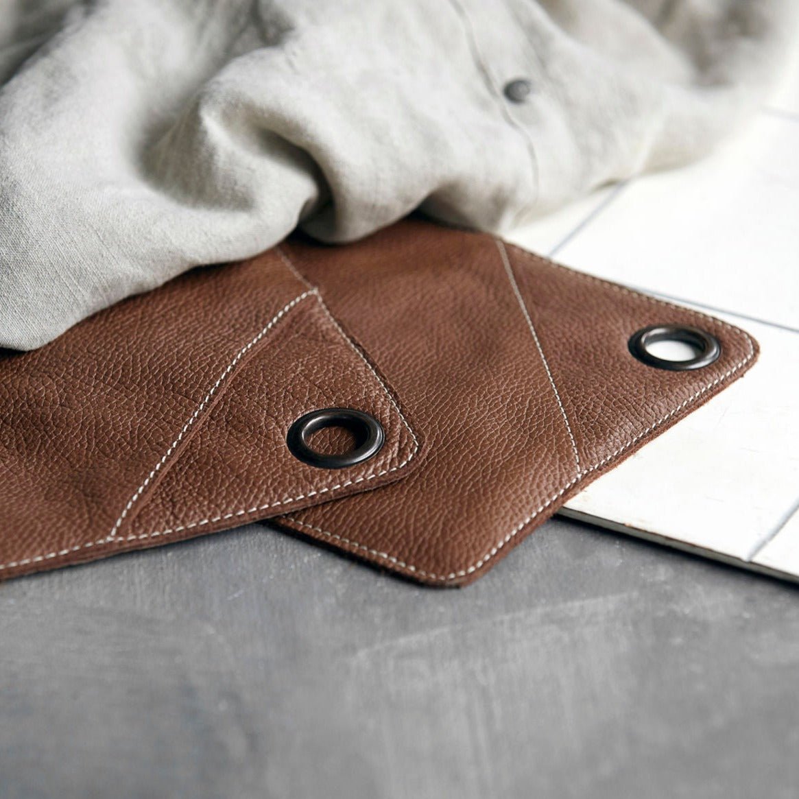 Grydelapper - Square - Brun | House Doctor - Nordic Home Living