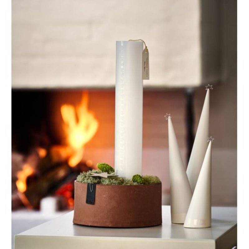 Kalendelys - Paraffin - Hvid | OOhh - Nordic Home Living