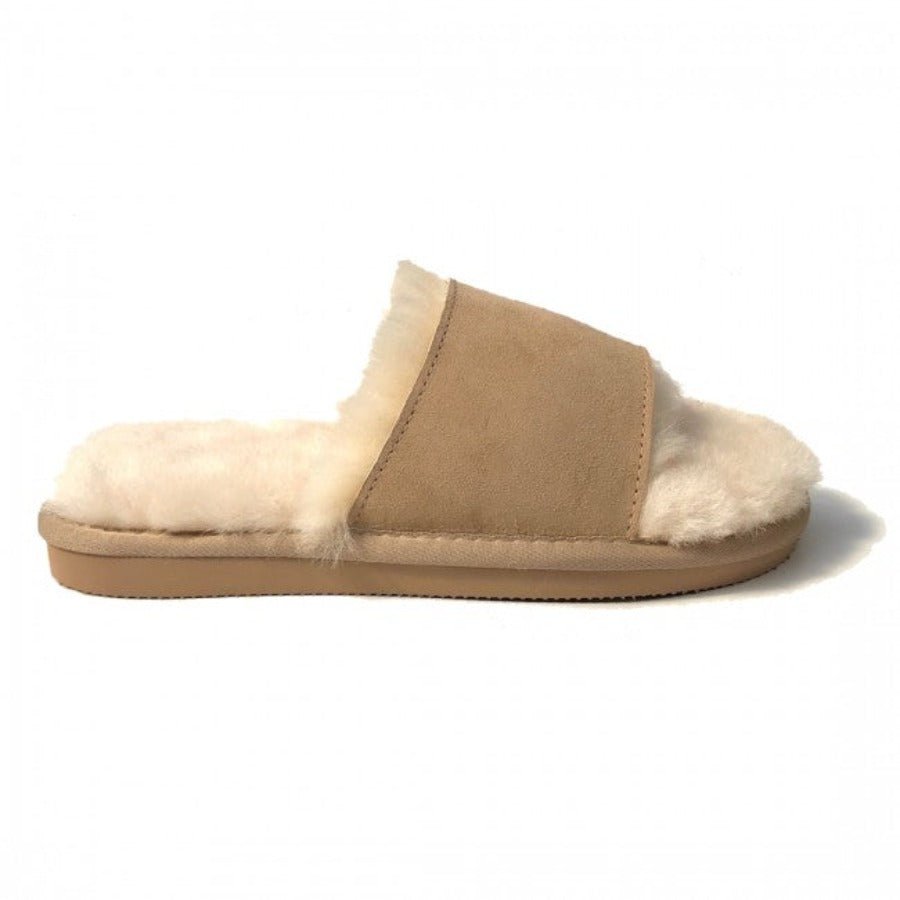 Open toe slippers - Sand | New Zealand Boots - Nordic Home Living