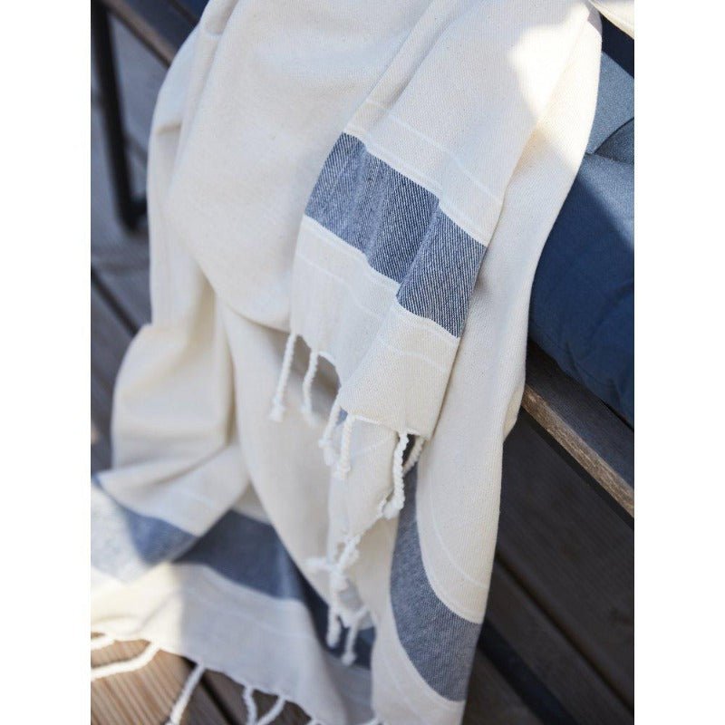 Plaid - Tim - Blå - 125x150 cm | Svanefors of Sweden - Nordic Home Living