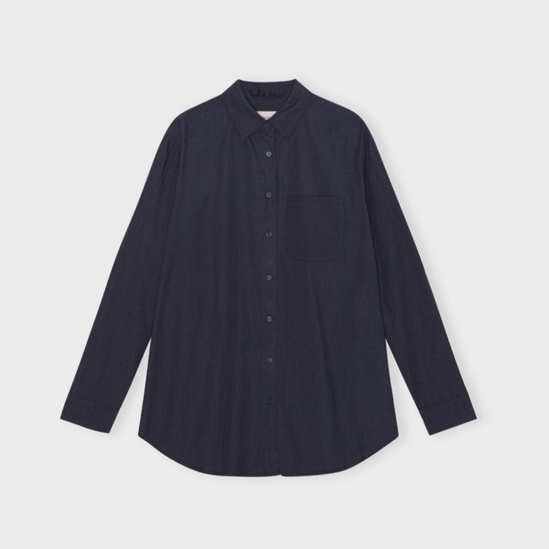 Skjorte - Gaia - Navy | moshi moshi mind - Nordic Home Living