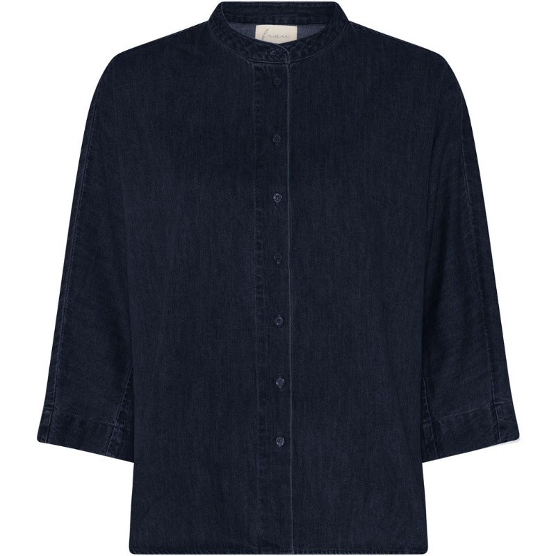 Skjorte - Seoul Short - Mørkeblå denim | FRAU - Nordic Home Living