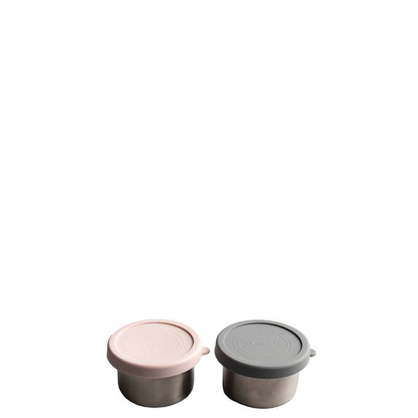 Snack box - 100 ml. - Dark grey/ Soft rose | AYA&IDA - Nordic Home Living