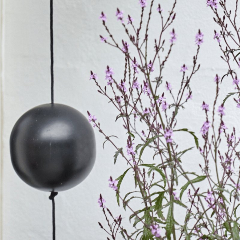 Snoren - Kugle - Sort - Small - 8 cm | Nordic by Hand - Nordic Home Living