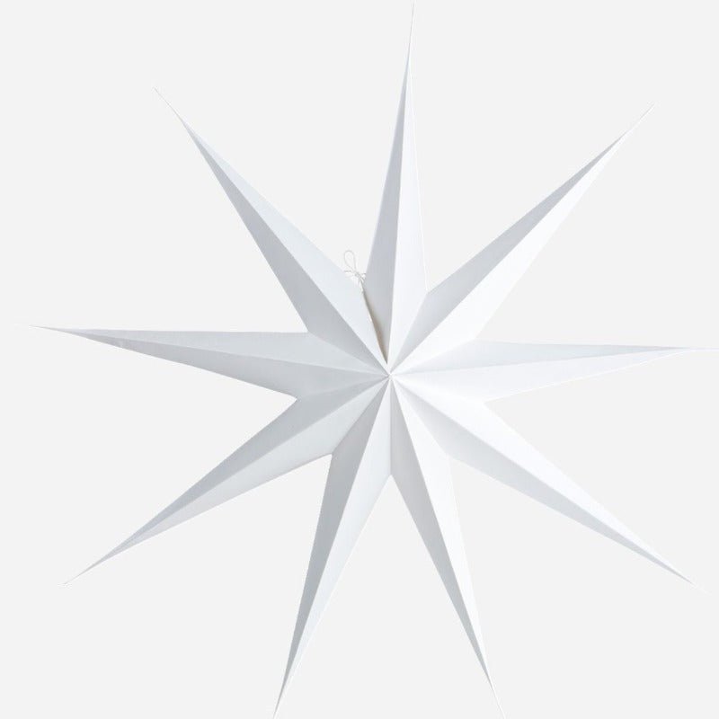 Stjerne - 9 punkt - 70 cm - Hvid | House Doctor - Nordic Home Living