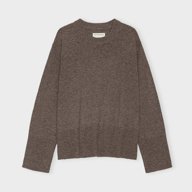Vega knit Merino - Brown melange