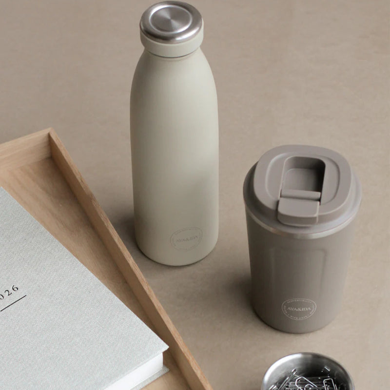 Trinkflasche 500ml - Cremebeige | AYA&amp;IDA 