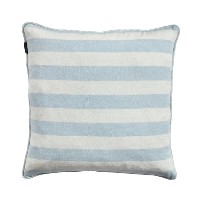 Pude m/fyld 50x50cm bomuld - Light Blue/white