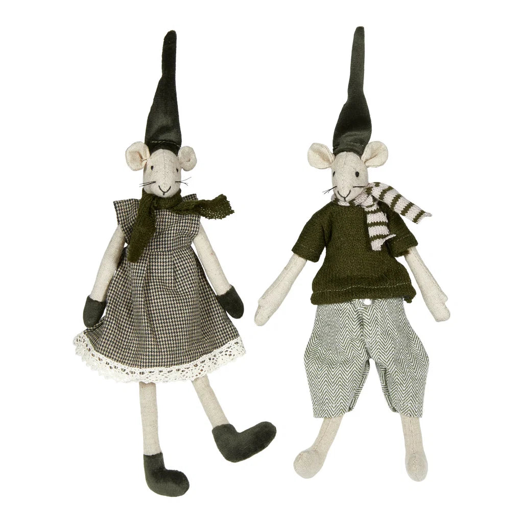 Noa & Nelli siddende Par H20cm stof