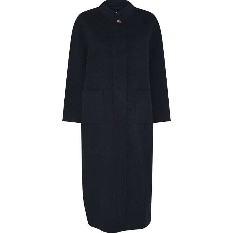 Wool Jacket long - Chicago - Dark navy