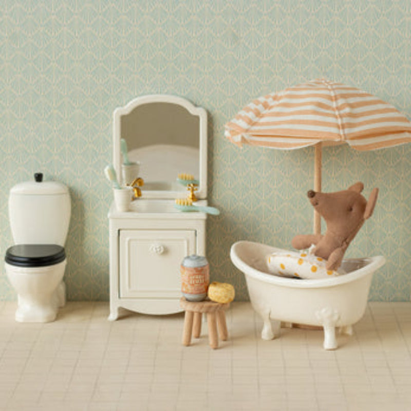 Strandparasol - Lys coral - mus