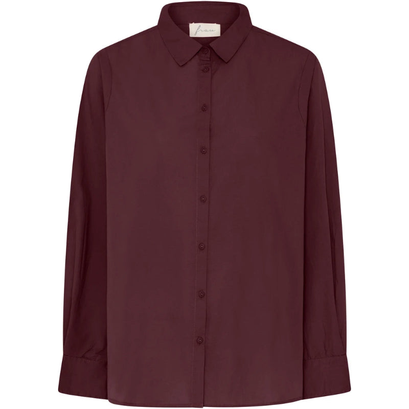 Skjorte - Dhaka Ls - Red Mahogany