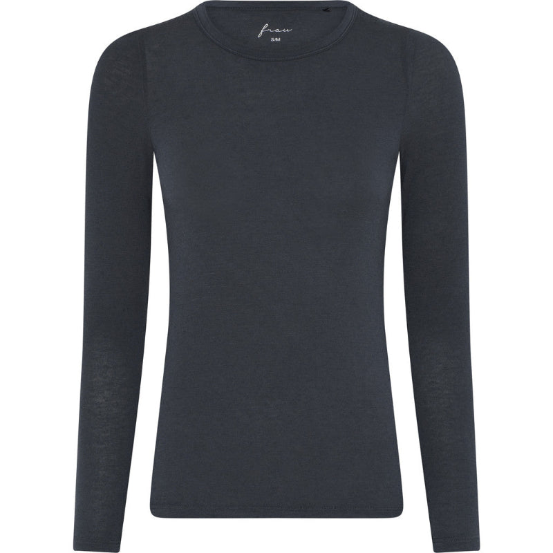 Lucca - LS O-neck - Cashmere - india ink