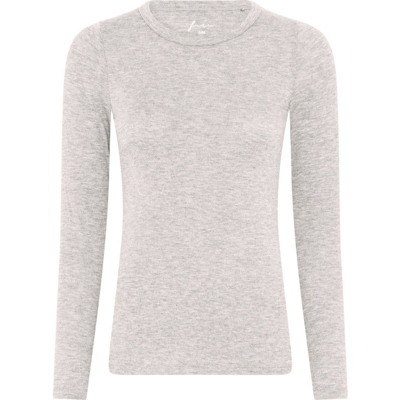 Lucca - LS O-neck - Cashmere - light beige melange
