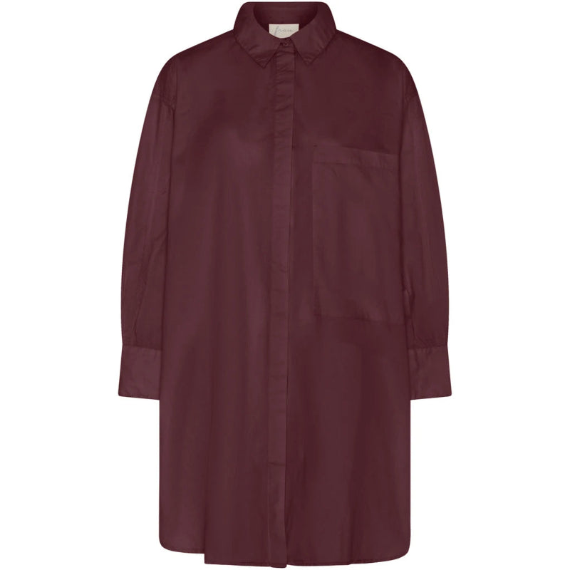 Skjorte - Lyon - Red Mahogany