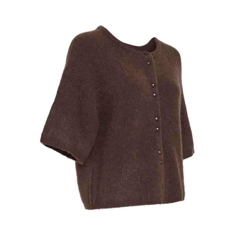 Bondie hope 2/4 Cardigan - Dark brown