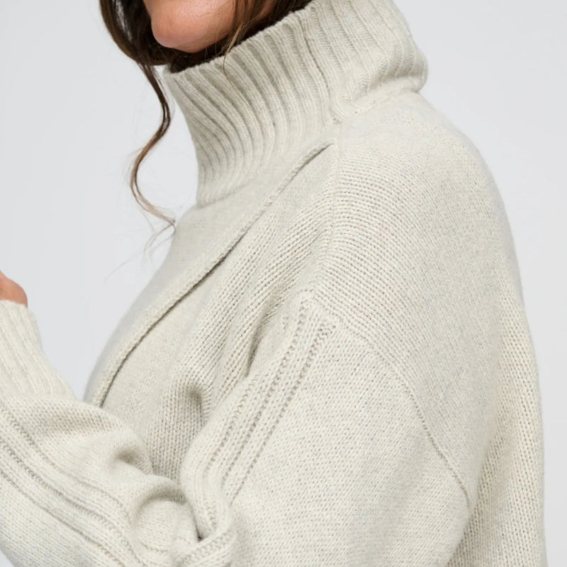 tulia knit wool - pure beige melange