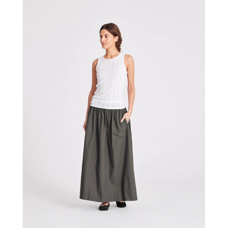 Astrid Long skirt - Beluga - Nordic Home Living