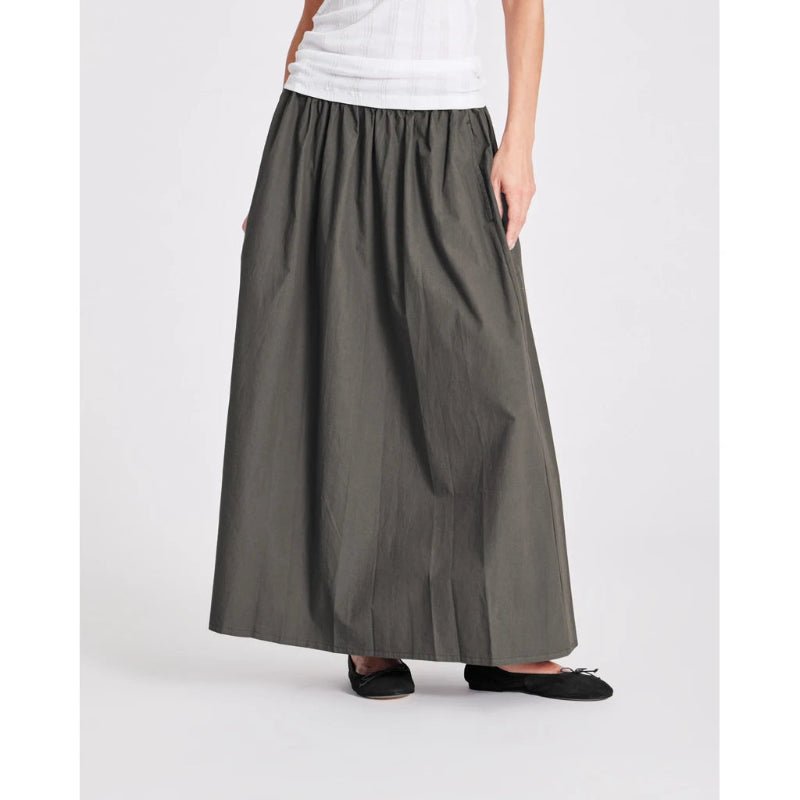 Astrid Long skirt - Beluga - Nordic Home Living