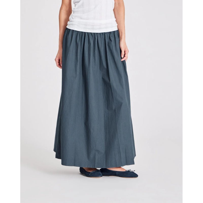 Astrid Long skirt - Denim blue - Nordic Home Living