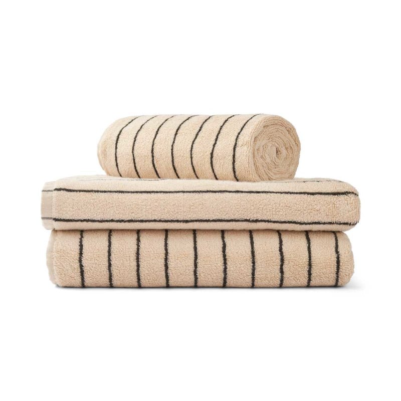 Badelagen - Naram - 100x150 cm - cream & ink - Nordic Home Living