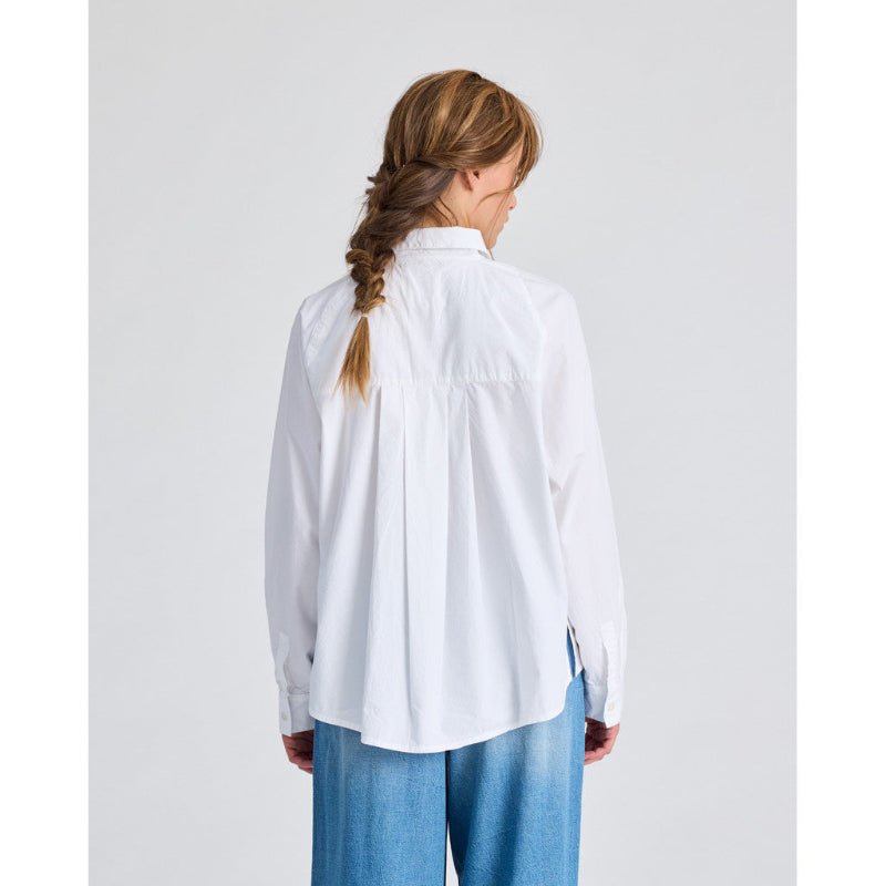 Bella - Raglan L/S poplin shirt - White