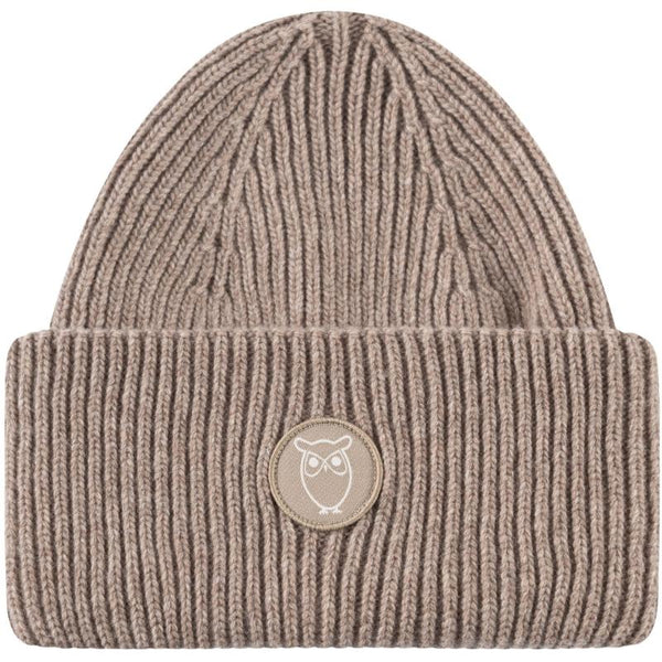 Big Rib Beanie - Kelp Melange | KnowledgeCotton Apparel - Nordic Home Living