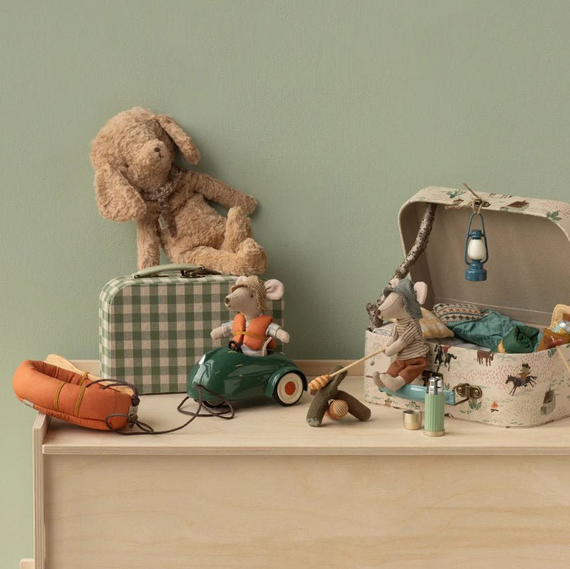 Bil - mus - mørkegrøn - Nordic Home Living