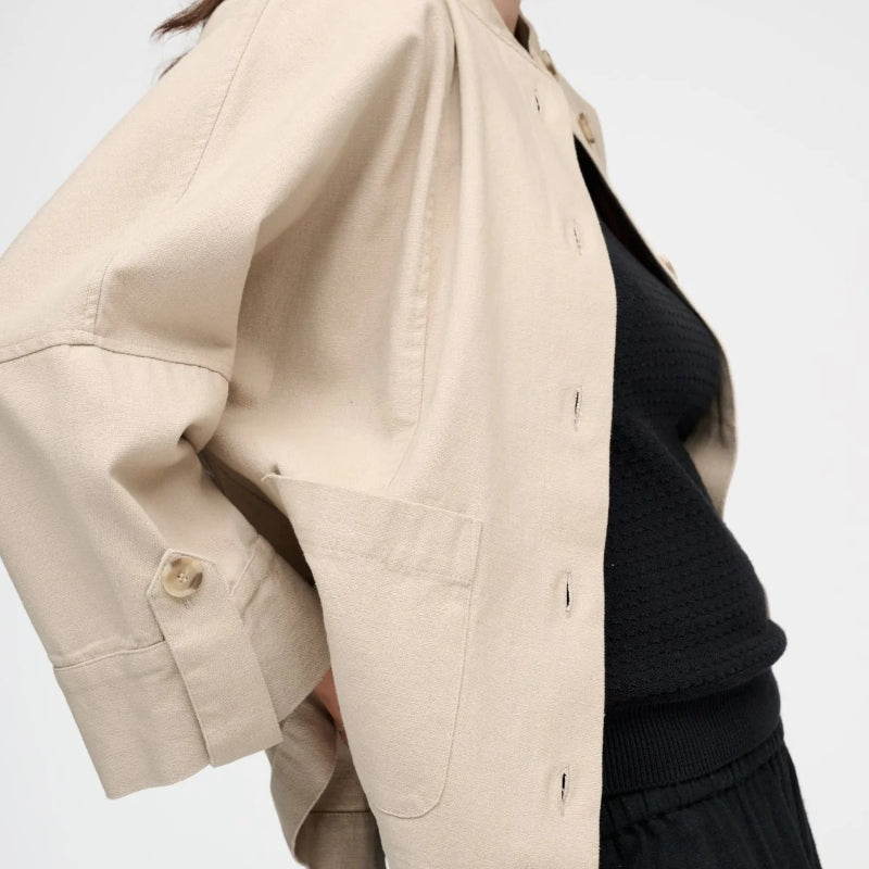 Skjortejakke - Bloom - Beige