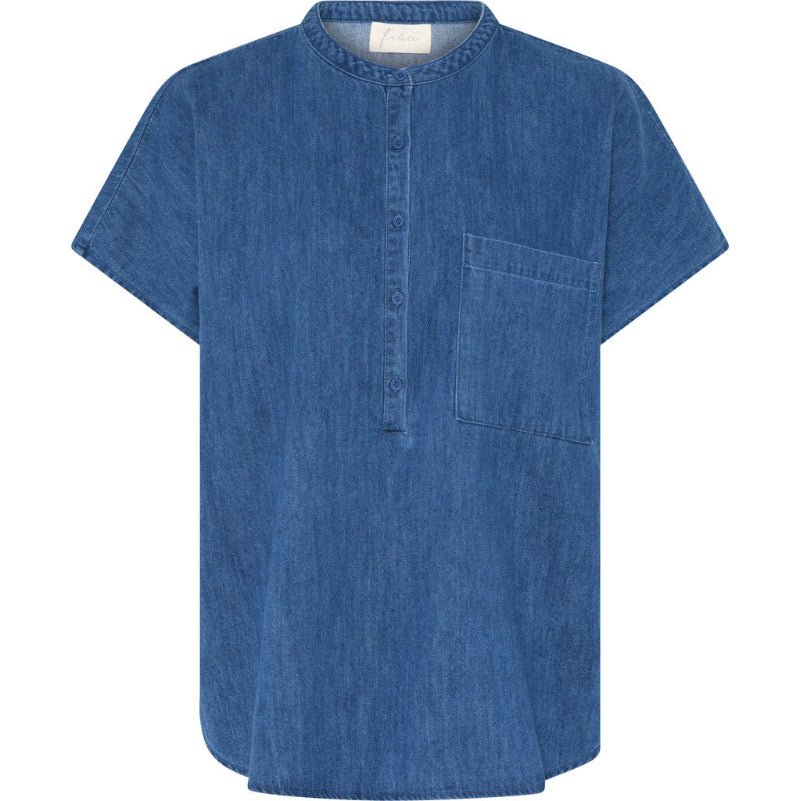 Bluse - Colombo - Clear blue denim - Nordic Home Living
