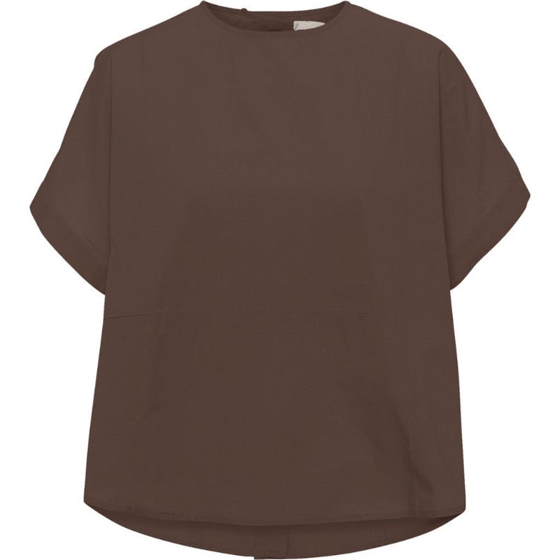 Bluse - Rome ss Top - coffee quartz - Nordic Home Living