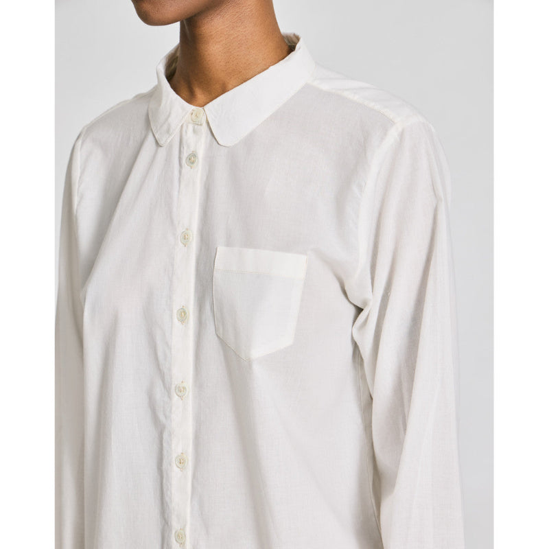 Britta- L/S cotton Shirt - Egret
